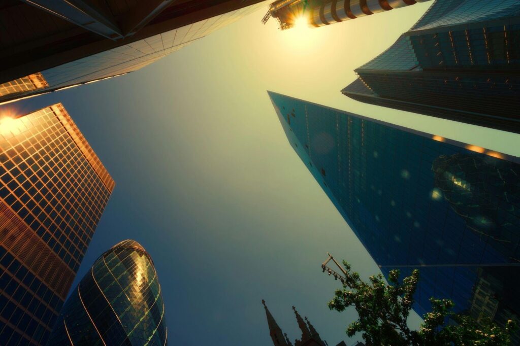 High-Rise Buildings from Below