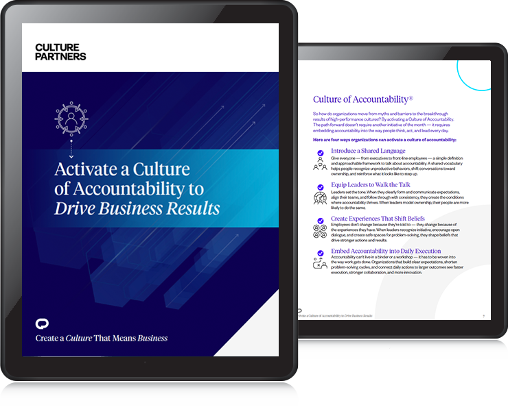Activate a Culture of Accountability to Drive Business Results