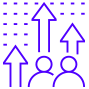 people scaling up icon